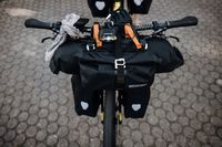 My Adlar cockpit with flatcar, supernova lights and ORTLIEB bags
